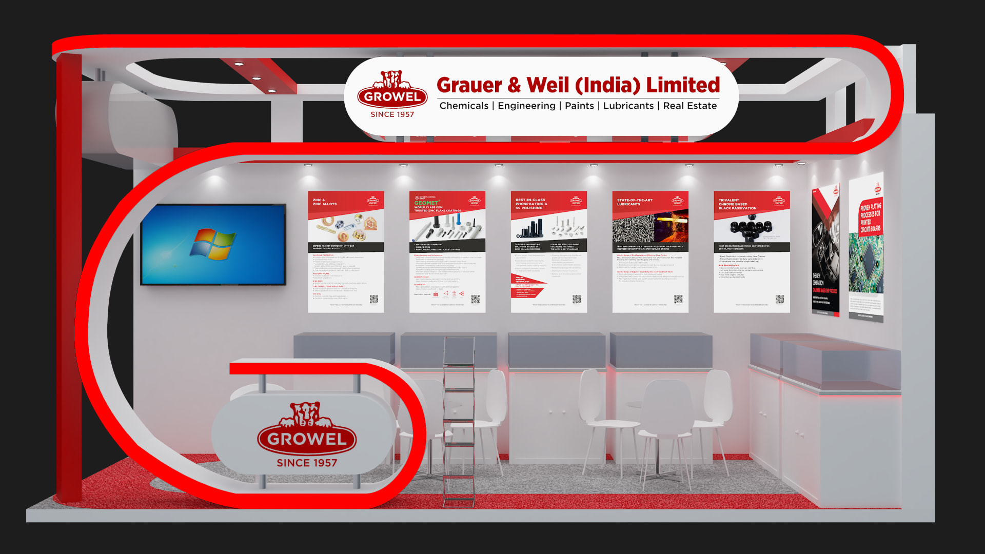 Actual built exhibition stall by Magnet Plus Events